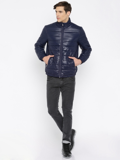 

Mast & Harbour Navy Puffer Jacket, Navy blue