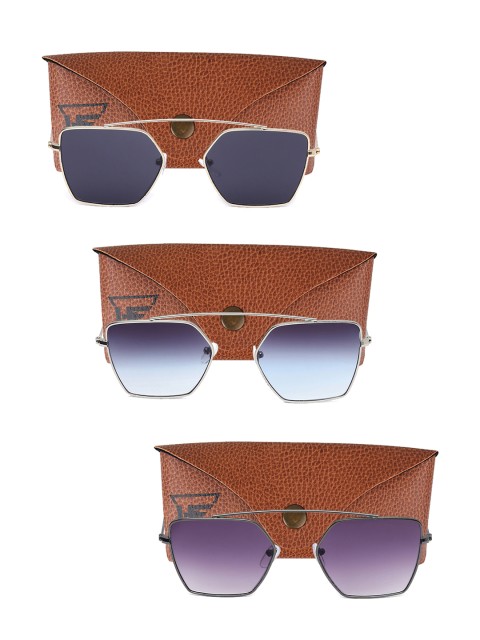 

Swiss Design Unisex Set Of 3 Sunglasses SDSG61, Blue