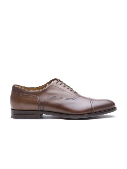 

GEOX Respira Men Brown Italian Patent Leather Formal Shoes