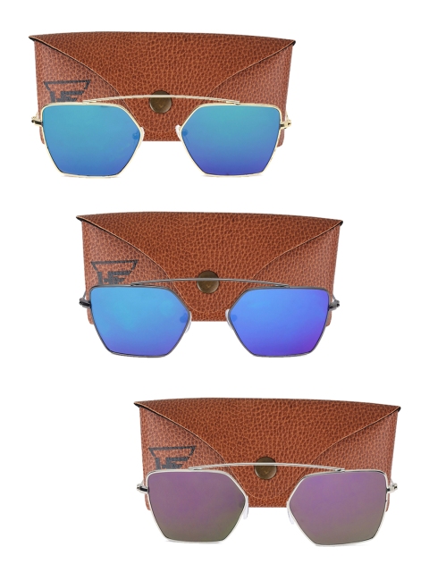 

Swiss Design Unisex Pack Of 3 Sunglasses SDSG88, Blue