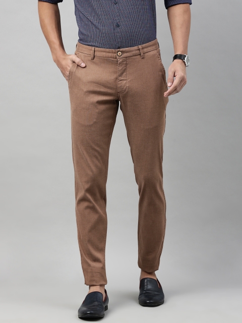 

Louis Philippe Sport Men Khaki Tapered Fit Solid Regular Trousers