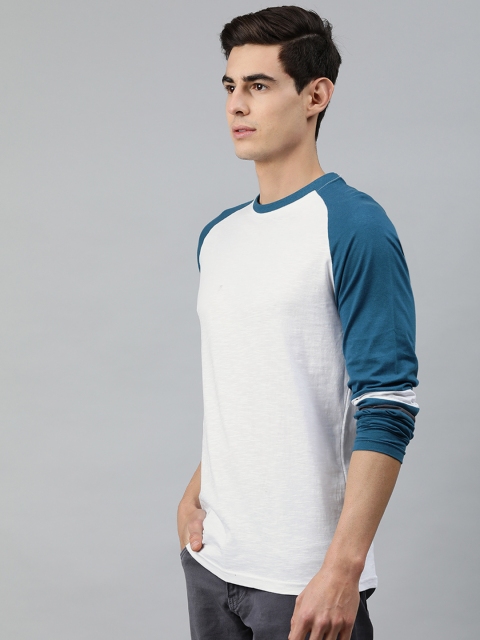 

MARCA Disati Men White Solid Round Neck T-shirt