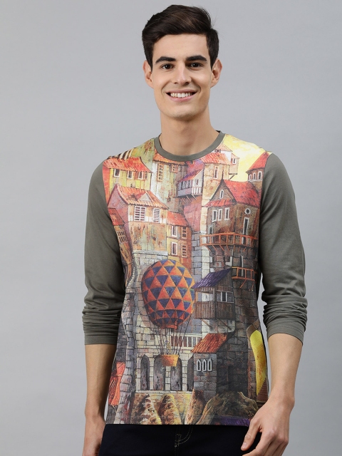 

MARCA Disati Men Multicoloured Graphic Printed Round Neck T-shirt, Multi