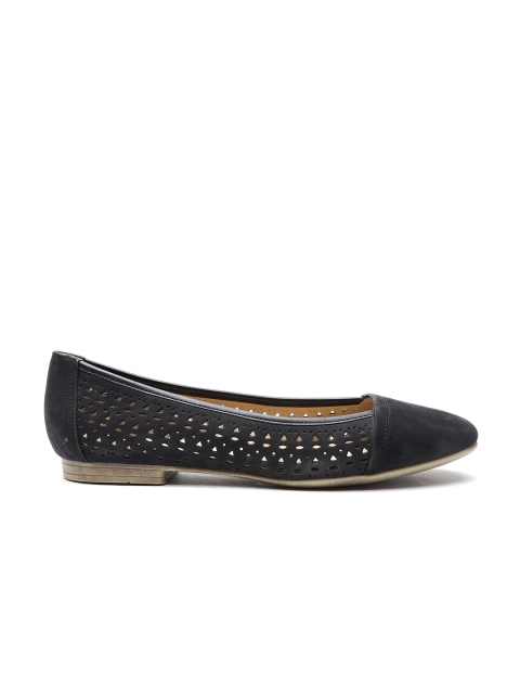 

GEOX Respira Women Black Italian Patent Leather Ballerinas