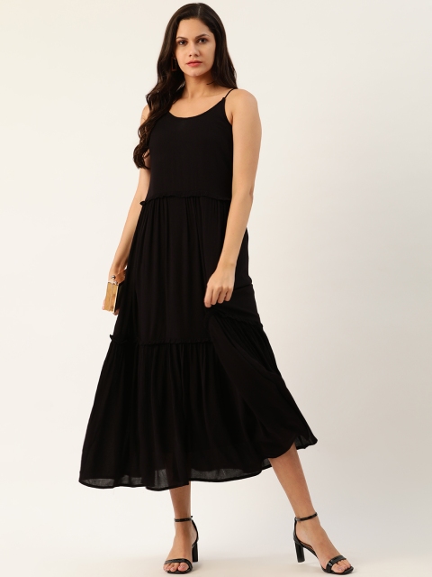 

Chemistry Women Black Solid A-Line Dress