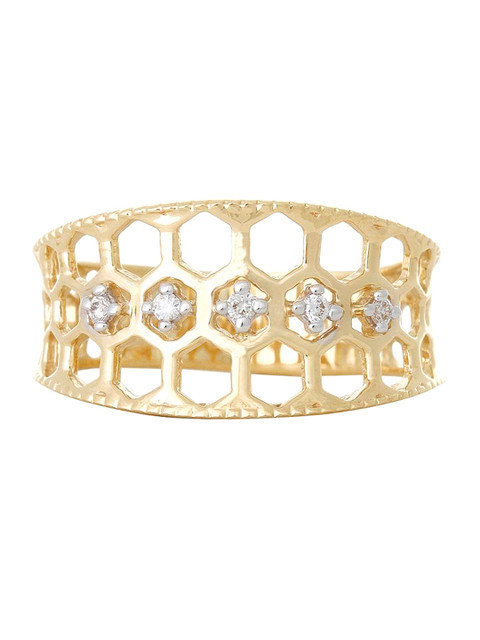 

Mia by Tanishq 14-Karat Gold Precious Ring with Diamonds