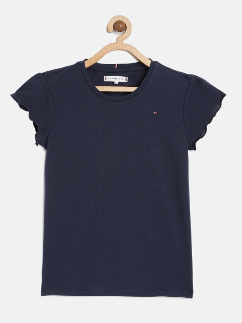 

Tommy Hilfiger Girls Navy Blue Solid Top