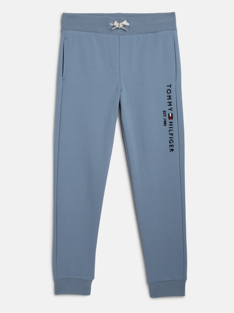 

Tommy Hilfiger Boys Blue Solid Slim Fit Joggers