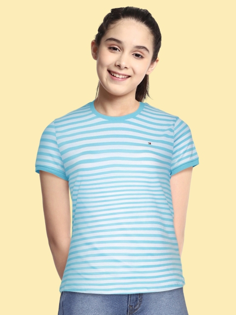 

Tommy Hilfiger Girls Blue & White Striped Top