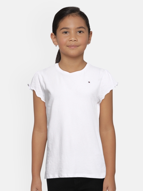 

Tommy Hilfiger Girls White Solid Regular Top