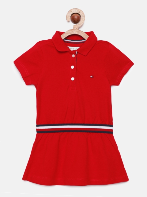 

Tommy Hilfiger Infant Girls Red Solid T-shirt Dress