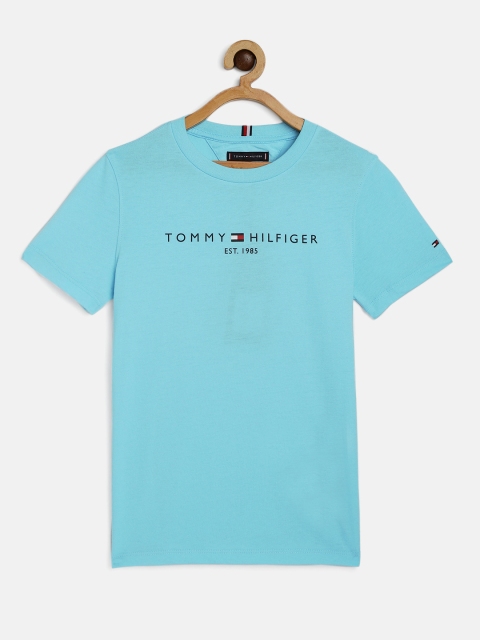 

Tommy Hilfiger Boys Blue Printed Organic Cotton Sustainable T-shirt