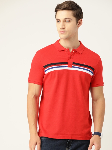 

Monte Carlo Men Red Solid Polo Collar T-shirt
