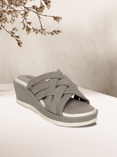 

The Roadster Lifestyle Co Women Grey Solid Wedges