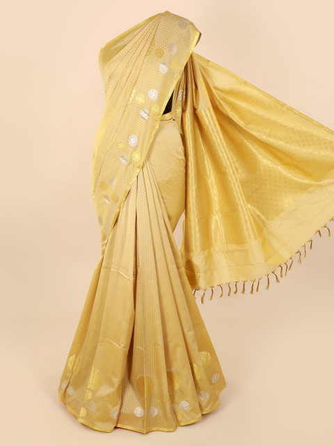 

Pothys Yellow Striped Saree