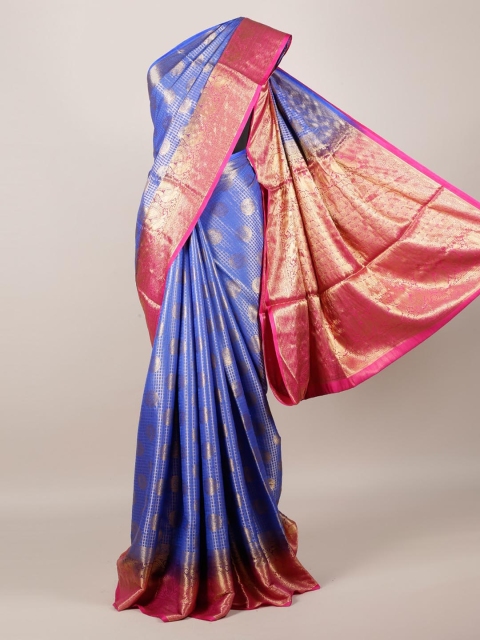 

Pothys Blue Woven Design Saree