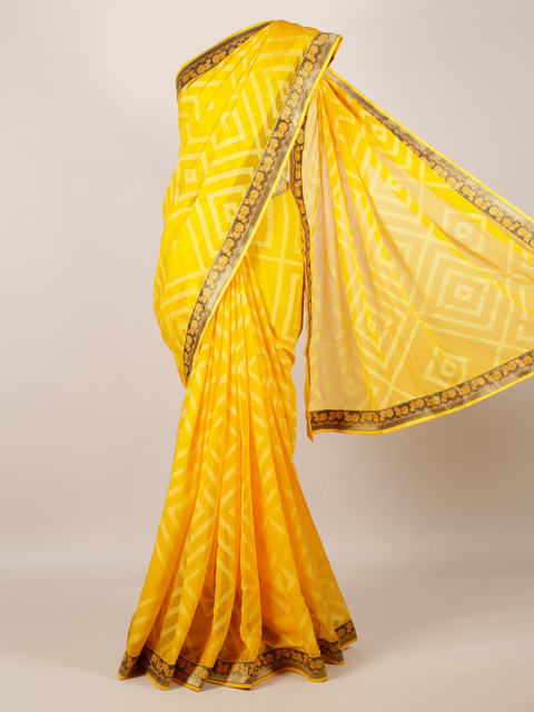 

Pothys Yellow Woven Design Saree