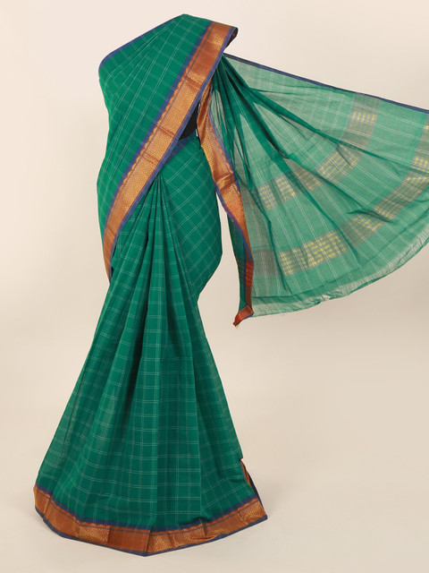 

Pothys Green Printed Pure Cotton Saree
