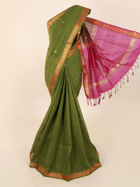 

Pothys Green Woven Design Saree