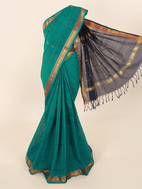 

Pothys Green Striped Saree