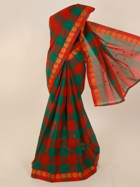 

Pothys Multicoloured Checked Saree, Multi