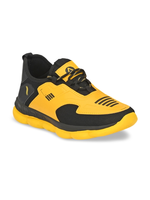 

AfroJack Men Mustard Synthetic Mid-Top Training or Gym Shoes