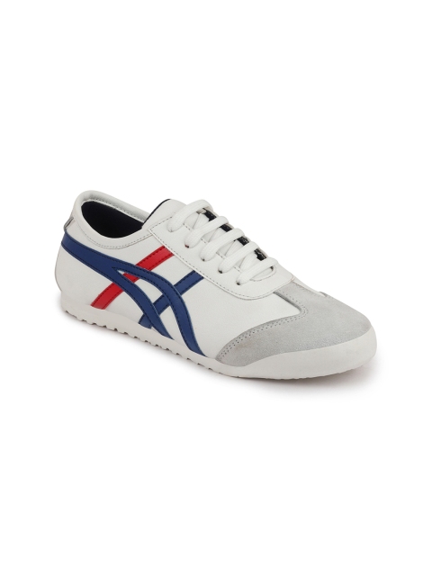 

FAUSTO Men White Striped Sneakers