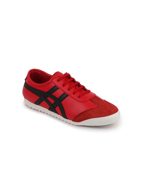 

FAUSTO Men Red Striped Sneakers