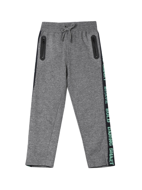 

Cherokee Boys Grey Solid Track Pants