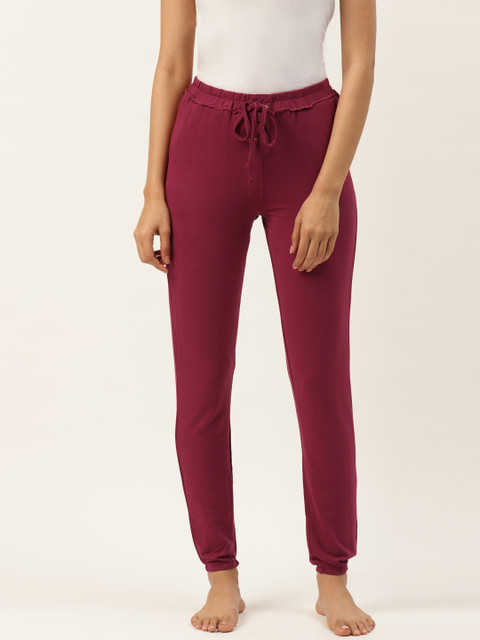 

Sweet Dreams Women Maroon Solid Lounge Pants