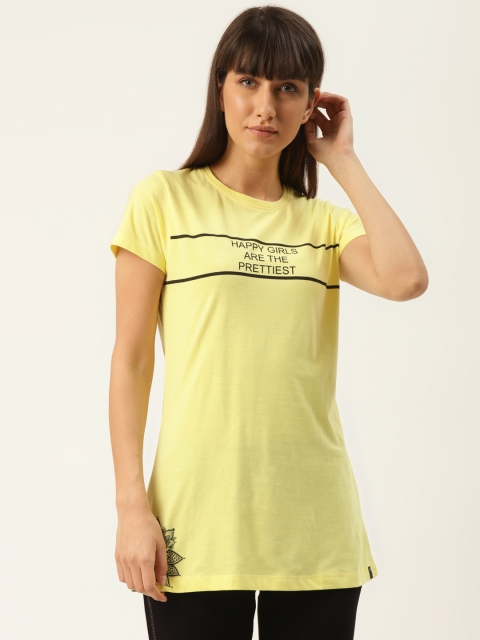 

Sweet Dreams Women Yellow & Black Printed Lounge T-Shirt