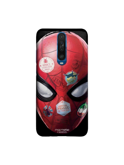 

macmerise Red & Black Spidey Travel Stamps Xiaomi Poco X2 Sleek Back Case