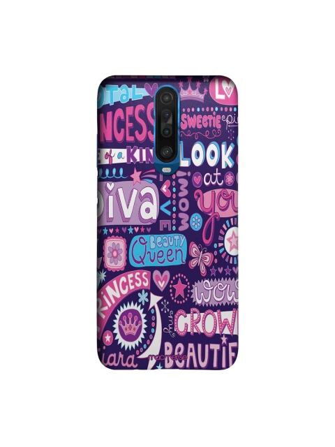 

macmerise Pink & Blue Diva Diaries Printed Xiaomi Poco X2 Back Case