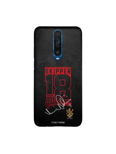 

macmerise Black & Red Autograph Virat Xiaomi Poco X2 Sleek Back Case