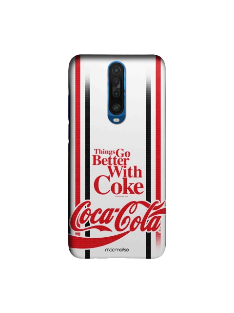 

macmerise White & Red Better With Coke Printed Xiaomi Poco X2 Sleek Back Cover