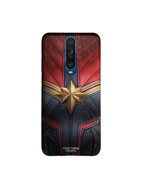 

macmerise Red & Gold-Coloured Suit Up Captain Marvel Xiaomi Poco X2 Back Case