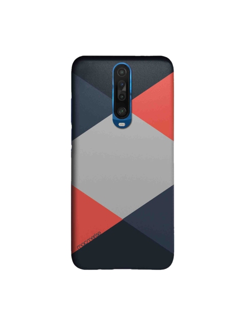 

macmerise Blue & Grey Criss Cross Xiaomi Poco X2 Sleek Back Case