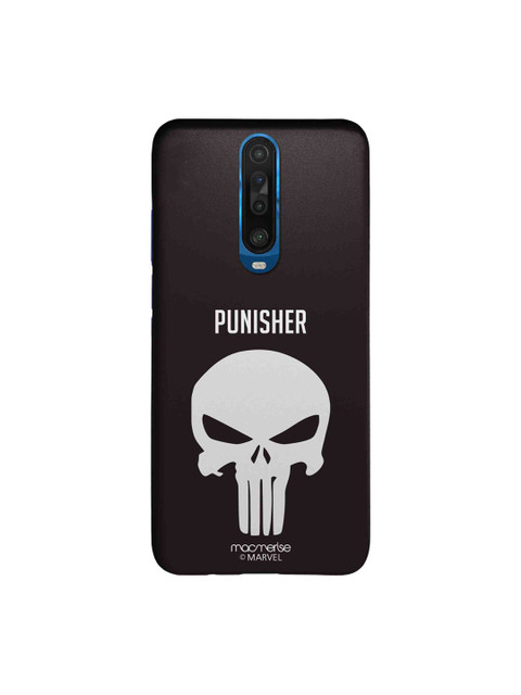 

macmerise Black & White Printed Punisher Symbol Xiaomi Poco X2 Back Cover