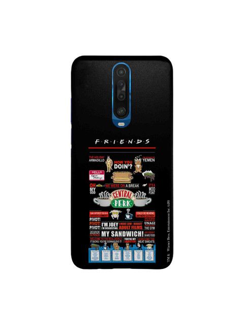 

macmerise Black & Red Friends Favorites Sleek Xiaomi Poco X2 Back Case