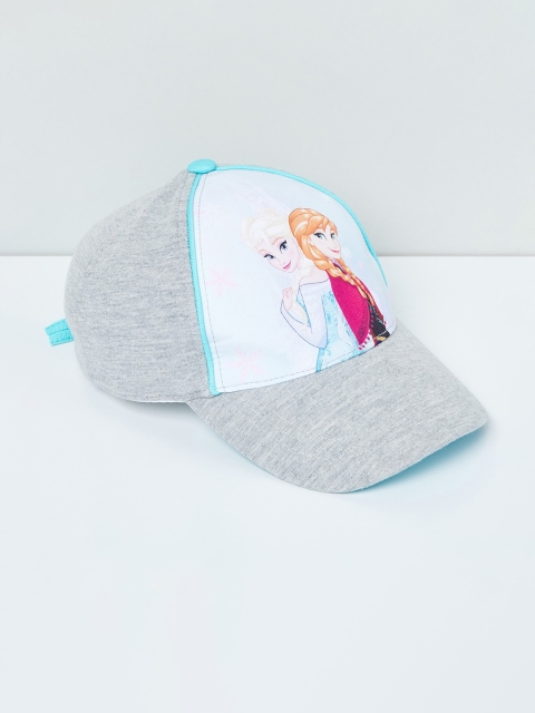 

max Girls Grey & Blue Printed Baseball Cap