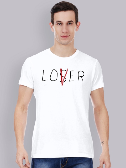 

Free Authority Men White IT Printed Round Neck Cotton Pure Cotton T-shirt
