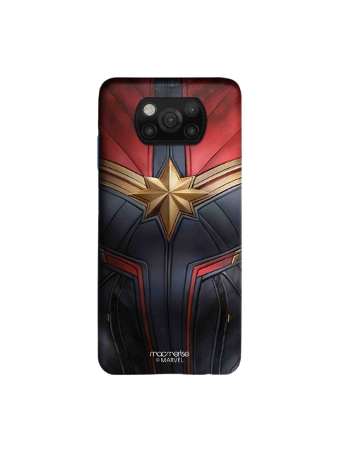 

macmerise Red & Grey Suit up Captain Marvel Xiaomi Poco X3 Sleek Back Case