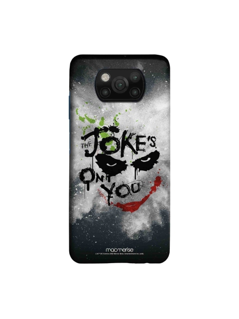 

macmerise Grey & White The Jokes On You Printed Xiaomi Poco X3 Back Case