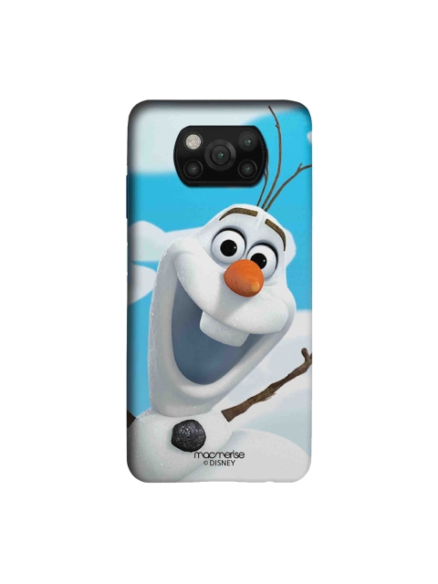 

macmerise Blue & White Oh Olaf Printed Xiaomi Poco X3 Back Case