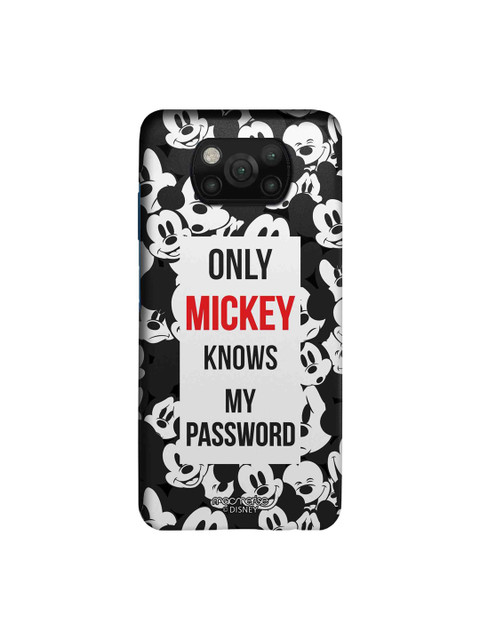 

macmerise Black & White Mickey my Password Printed Xiaomi Poco X3 Back Case