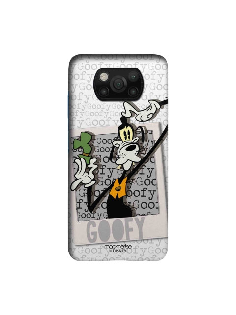 

macmerise Black & White Hello Mr Goofy Printed Xiaomi Poco X3 Sleek Back Cover