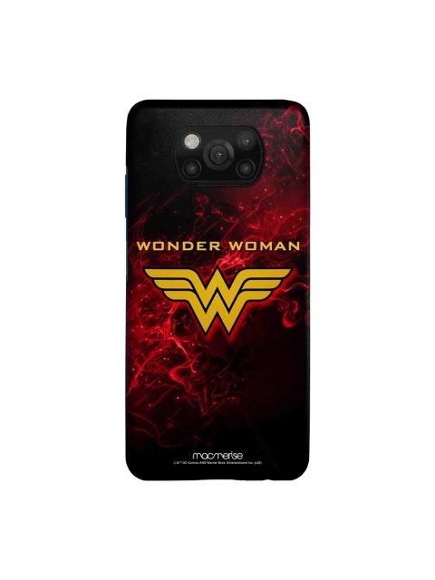 

macmerise Black & Red Emblem Wonder Woman Printed Xiaomi Poco X3 Back Cover