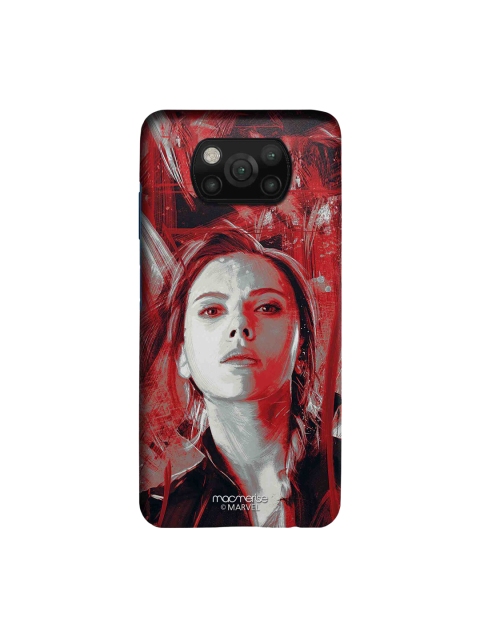 

macmerise Red & Black Charcoal Art Black Widow Printed Xiaomi Poco X3 Back Case
