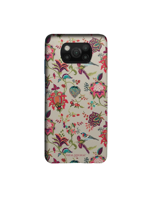 

macmerise Beige & Pink Payal Singhal Chidiya Printed Xiaomi Poco X3 Sleek Back Cover