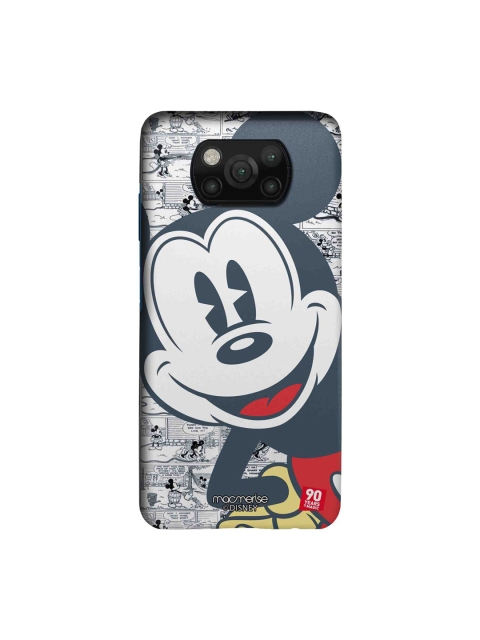 

macmerise Grey & White Mickey Comicstrip Printed Xiaomi Poco X3 Back Case